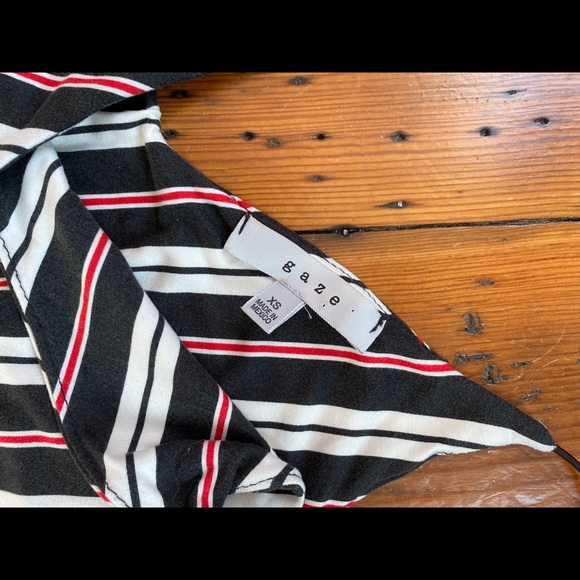 Body suit - spaghetti strap red white blue - Picture 2 of 3